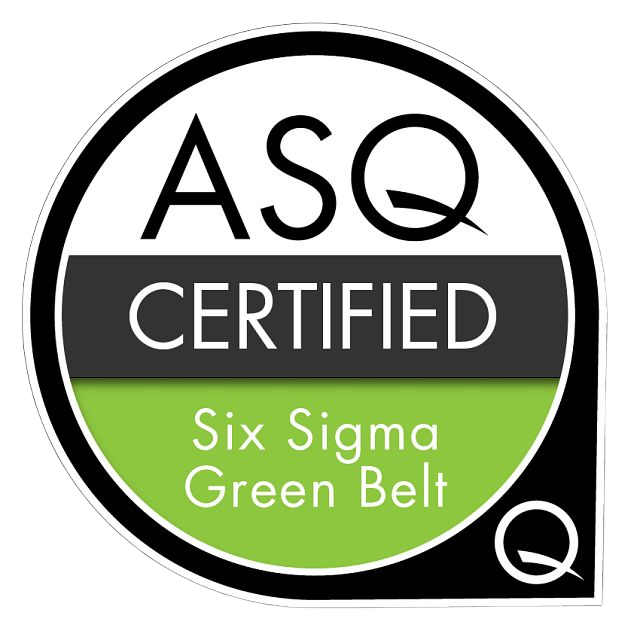 ASQ Lean Six Sigma Green Belt badge
