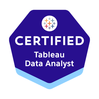 Tableau Professional Data Analyst badge